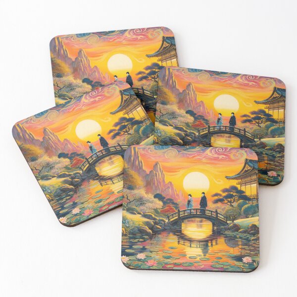 Item preview, Golden Hour at Lotus Bridge designed and sold by StudioKansai.