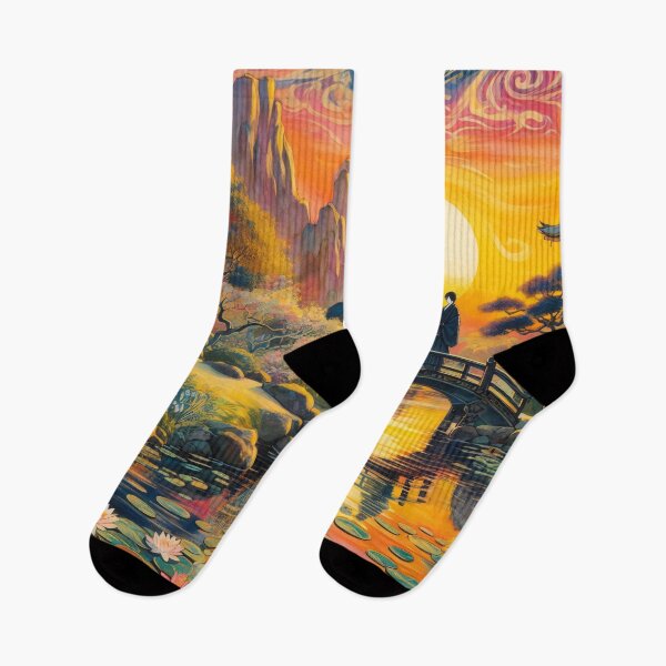 Item preview, Golden Hour at Lotus Bridge designed and sold by StudioKansai.