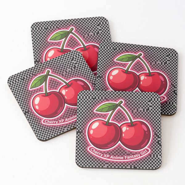 Item preview, Cherry XP Neon Cherries & Checkers Logo designed and sold by CherryXPWorld.