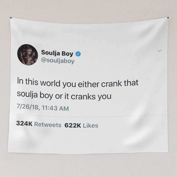 Item preview, Soulja Boy Tweet designed and sold by abbyksbubble.
