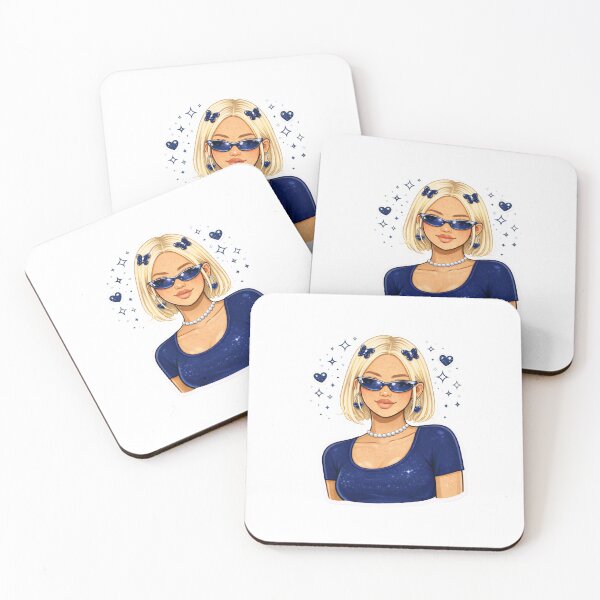 Item preview, pop y2k girlie navy blue designed and sold by BudgetsbyB.