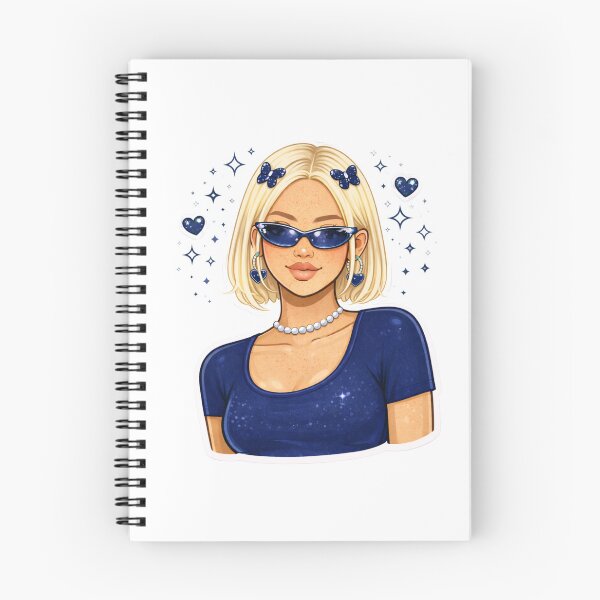 Item preview, pop y2k girlie navy blue designed and sold by BudgetsbyB.