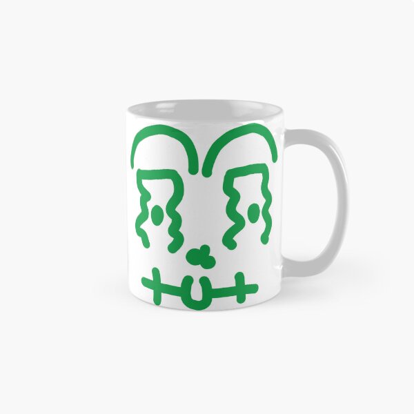 Item preview, Green Glitch Monster – Stitched Doodle Face designed and sold by felipemaldonadoart.