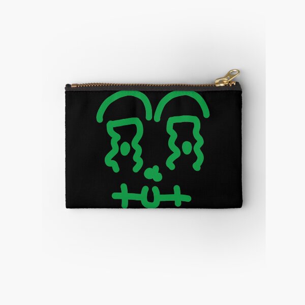 Item preview, Green Glitch Monster – Stitched Doodle Face designed and sold by felipemaldonadoart.