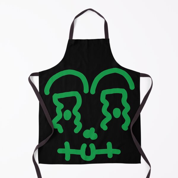 Item preview, Green Glitch Monster – Stitched Doodle Face designed and sold by felipemaldonadoart.