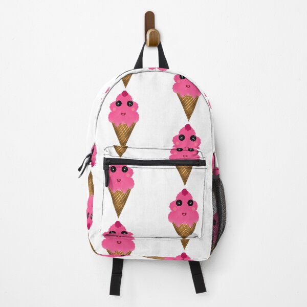 Item preview, Cute Pink Kawaii Ice Cream Cone Character designed and sold by HopeAndHustle.