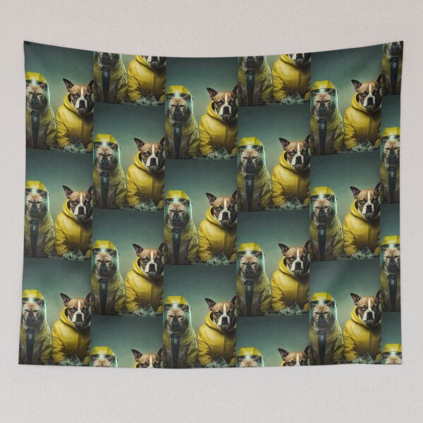 Item preview, Dogs in Lab Coats - Scientific Thriller Style Design designed and sold by Hipatye26.
