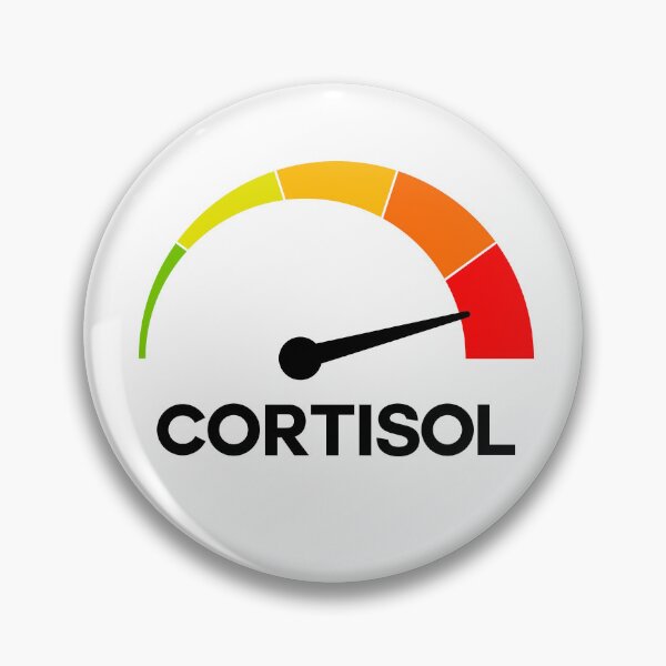 Item preview, Funny Cortisol High Level Stress Meter Meme – Anxiety & Burnout Humor Design designed and sold by artworkathome.