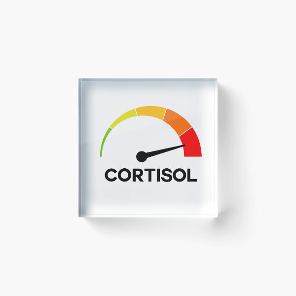 Item preview, Funny Cortisol High Level Stress Meter Meme – Anxiety & Burnout Humor Design designed and sold by artworkathome.