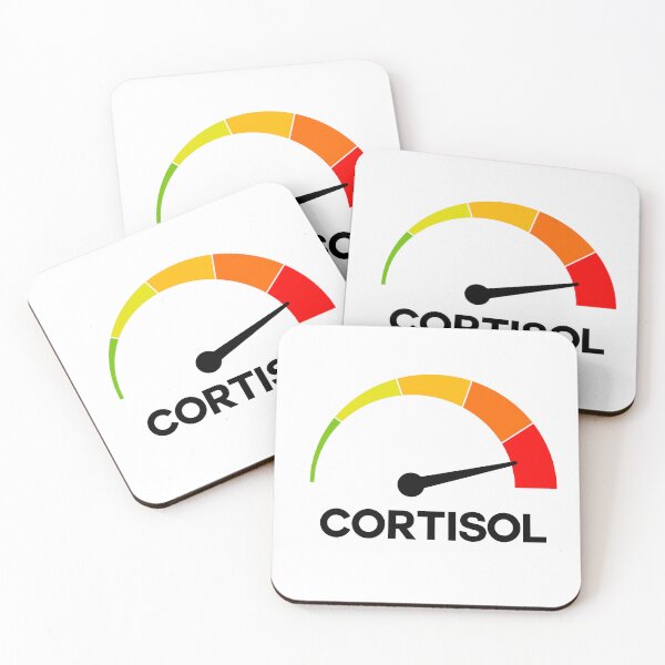 Item preview, Funny Cortisol High Level Stress Meter Meme – Anxiety & Burnout Humor Design designed and sold by artworkathome.