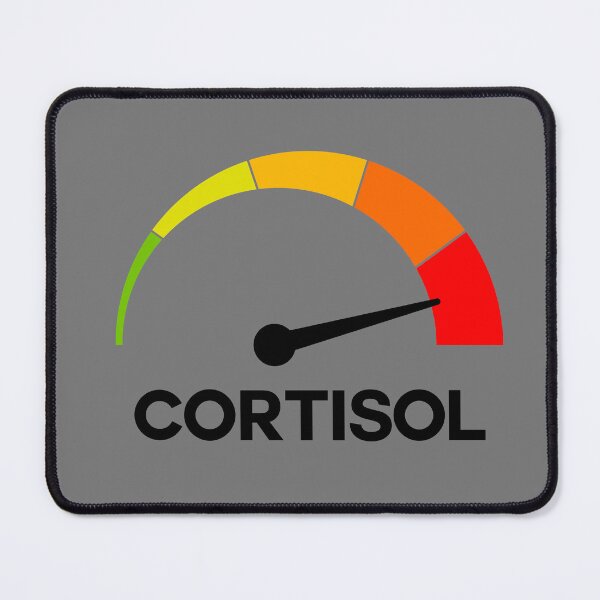 Item preview, Funny Cortisol High Level Stress Meter Meme – Anxiety & Burnout Humor Design designed and sold by artworkathome.