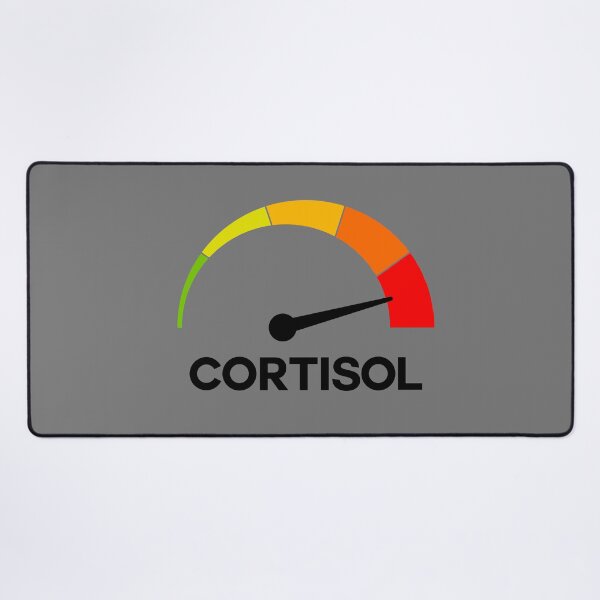 Item preview, Funny Cortisol High Level Stress Meter Meme – Anxiety & Burnout Humor Design designed and sold by artworkathome.