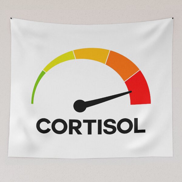 Item preview, Funny Cortisol High Level Stress Meter Meme – Anxiety & Burnout Humor Design designed and sold by artworkathome.