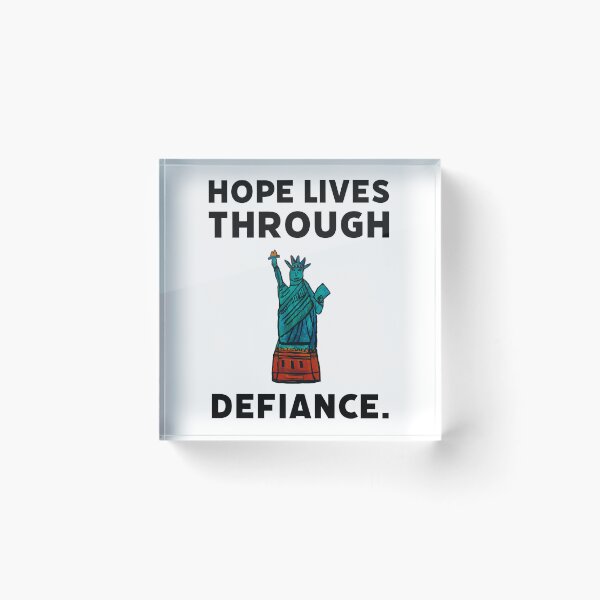 Item preview, Hope lives through defiance. designed and sold by Rachel the Artist .