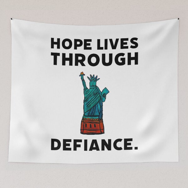 Item preview, Hope lives through defiance. designed and sold by Rachel the Artist .