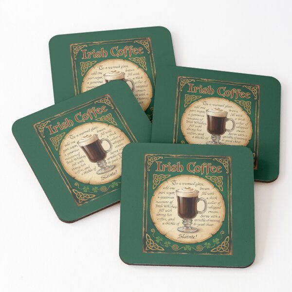 Item preview, Irish Coffee Pub Sign – Vintage Celtic Kitchen Bar Decor designed and sold by GiftsCreek.