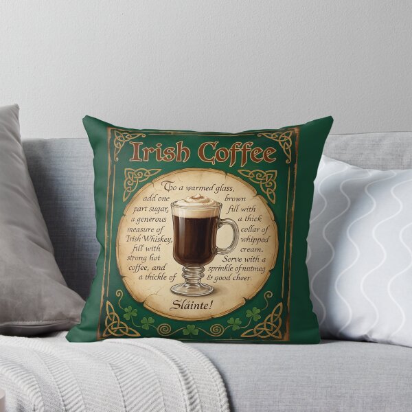 Item preview, Irish Coffee Pub Sign – Vintage Celtic Kitchen Bar Decor designed and sold by GiftsCreek.