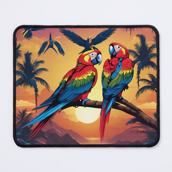 Item preview, Scarlet Macaws at Tropical Sunset designed and sold by CASASIS_MERCH.