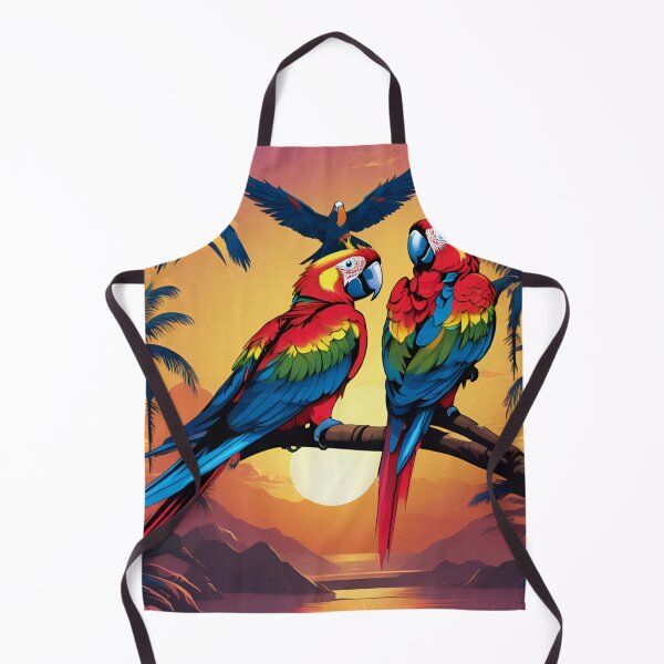 Item preview, Scarlet Macaws at Tropical Sunset designed and sold by CASASIS_MERCH.