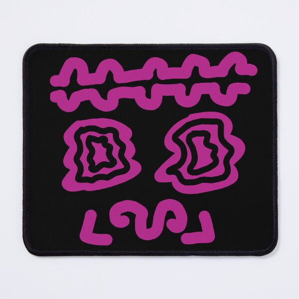 Item preview, Neon Pink Abstract Doodle Shapes designed and sold by felipemaldonadoart.