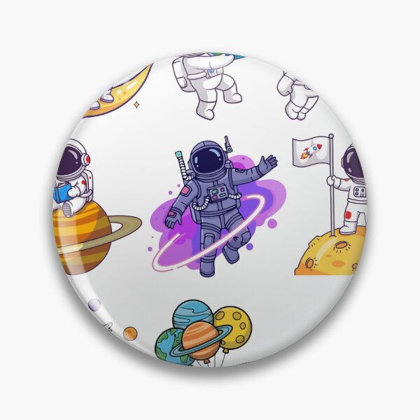 Item preview, Cute Astronauts in Space  designed and sold by Desikhanna123.
