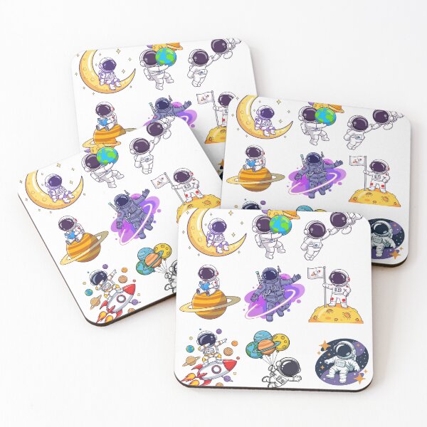 Item preview, Cute Astronauts in Space  designed and sold by Desikhanna123.