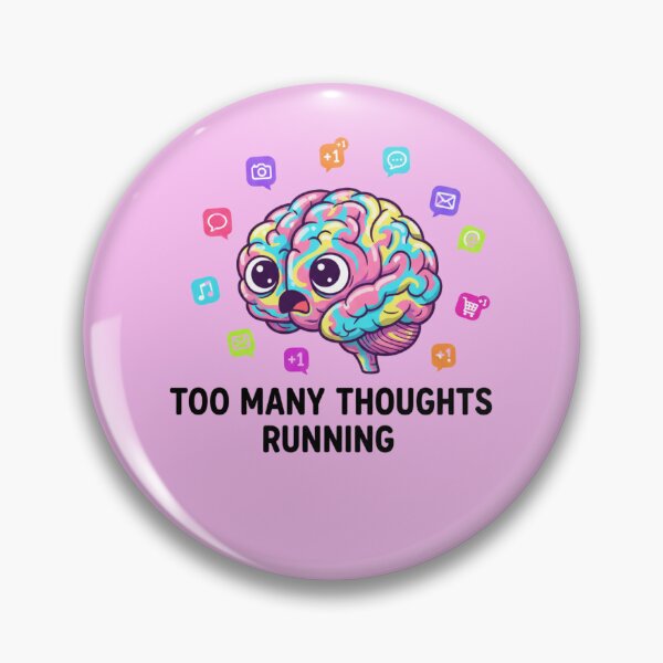 Item preview, "Too Many Thoughts Running"||Chaotic  Brain Overload Aesthetic Shirt designed and sold by TeerificThreads.
