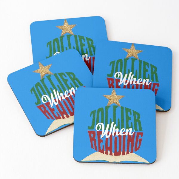 Item preview, Jollier When Reading | Christmas Bookish  designed and sold by bookstackdream.