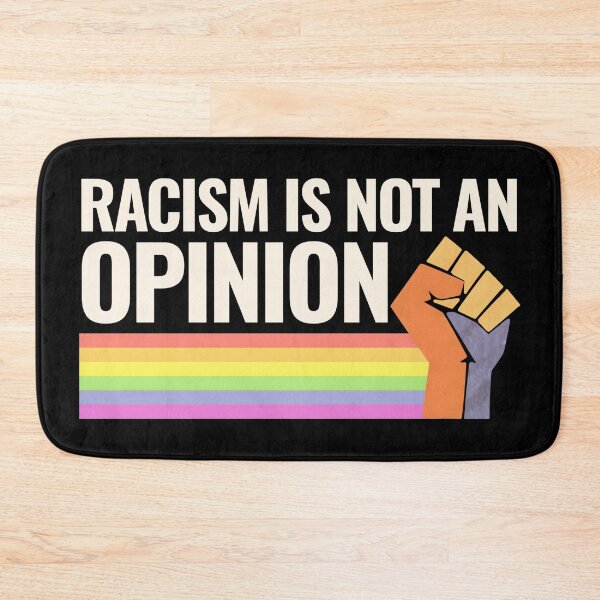 Item preview, Racism Is Not An Opinion – Anti-Racism Quote | Social Justice Tee & Wall Art designed and sold by Teetreasure2.