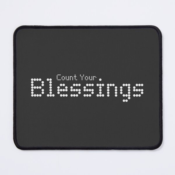 Item preview, Count Your Blessings Modern Dot Matrix Typography Islamic Art designed and sold by Miniature Store.