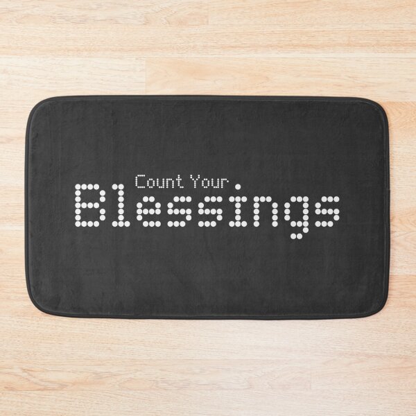 Item preview, Count Your Blessings Modern Dot Matrix Typography Islamic Art designed and sold by Miniature Store.