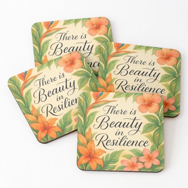 Item preview, Beauty in Resilience Floral Affirmation Art designed and sold by BrickByDream.