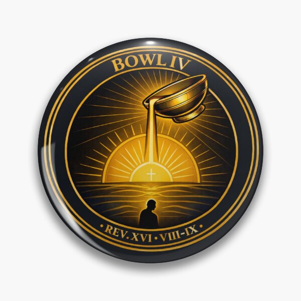 Item preview, Bowl IV — The Scorching Sun (Rev. 16:8–9) designed and sold by Sanctum Icons.