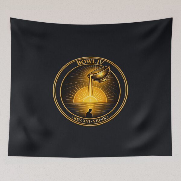 Item preview, Bowl IV — The Scorching Sun (Rev. 16:8–9) designed and sold by Sanctum Icons.