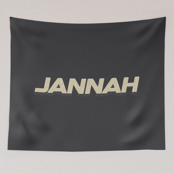 Item preview, Jannah Aesthetic Retro Grainy Typography Islamic Art designed and sold by Miniature Store.