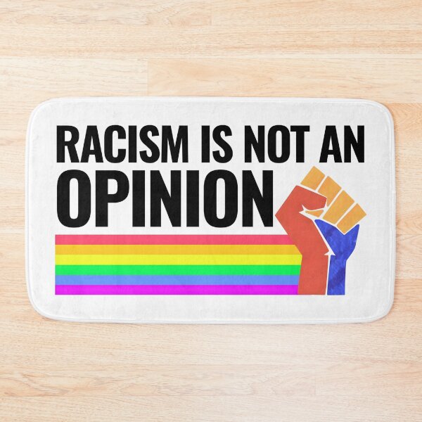Item preview, Racism Is Not An Opinion – Anti-Racism Quote | Social Justice Tee & Wall Art designed and sold by Teetreasure2.