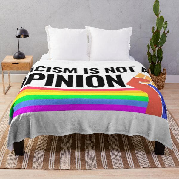 Item preview, Racism Is Not An Opinion – Anti-Racism Quote | Social Justice Tee & Wall Art designed and sold by Teetreasure2.