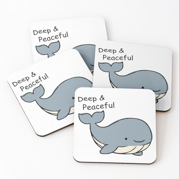 Item preview, Deep and Peaceful Whale Minimalist Motivation designed and sold by OuSfian1.