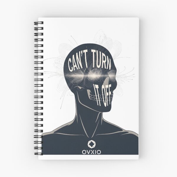 Item preview, Can't Turn It Off - Overthinking Anxiety Mental Health Art designed and sold by OVXIO.