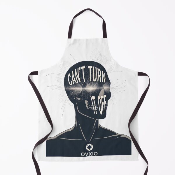 Item preview, Can't Turn It Off - Overthinking Anxiety Mental Health Art designed and sold by OVXIO.