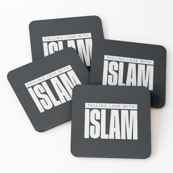 Item preview, Falling Love With Islam Modern Bold Typography Islamic Art designed and sold by Miniature Store.