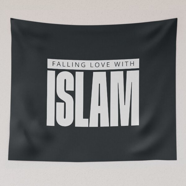 Item preview, Falling Love With Islam Modern Bold Typography Islamic Art designed and sold by Miniature Store.