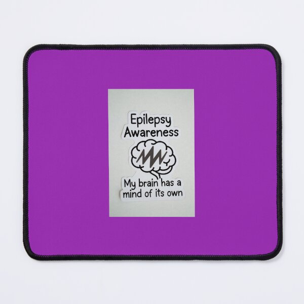 Item preview, Funny Epilepsy Awareness Sticker - Brain Has Its Own Mind designed and sold by LithsMisc.