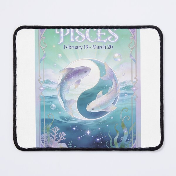 Item preview, Pisces Zodiac Wall Art, Celestial Koi Fish Poster designed and sold by apixelwall.