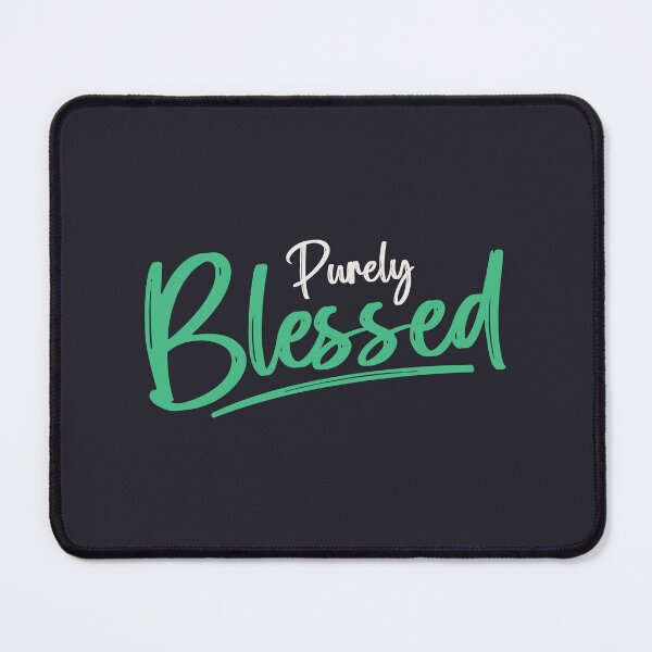 Item preview, Purely Blessed Mint Green Minimalist Script Typography Art designed and sold by Miniature Store.
