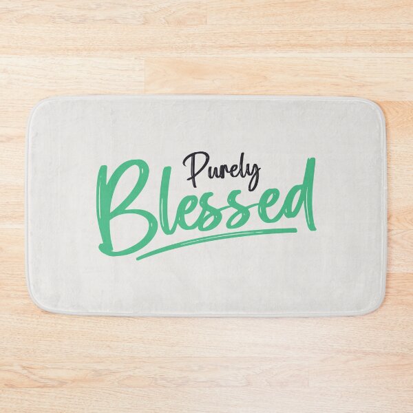 Item preview, Purely Blessed Mint Green Minimalist Script Typography Art designed and sold by Miniature Store.