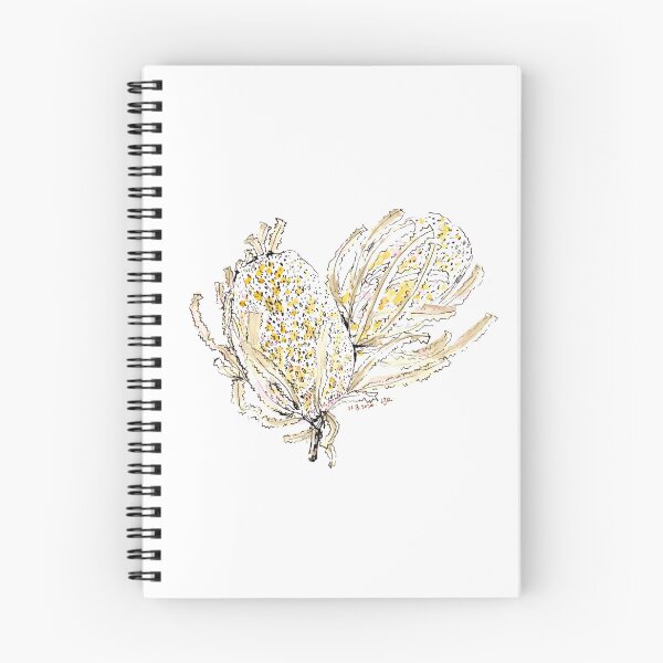 Item preview, Wild Banksia Flower Watercolor Sketch Series designed and sold by Little Garden Watercolors.