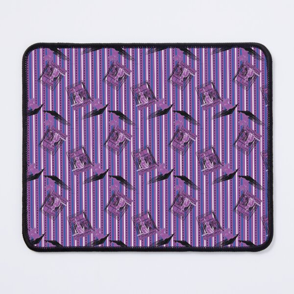 Item preview, Cat & Dog 2 with Farm Window on Purple & Blue Stripe designed and sold by Digitalmyth's Designs.