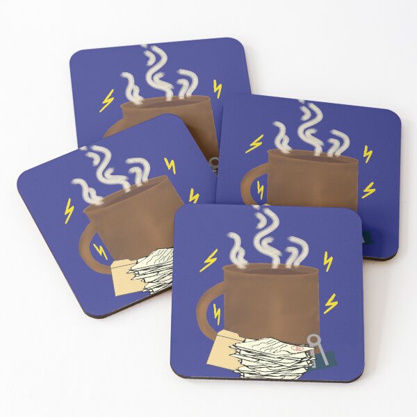 Item preview, Teacher's Cup of Coffee and Graded Papers designed and sold by bookstackdream.