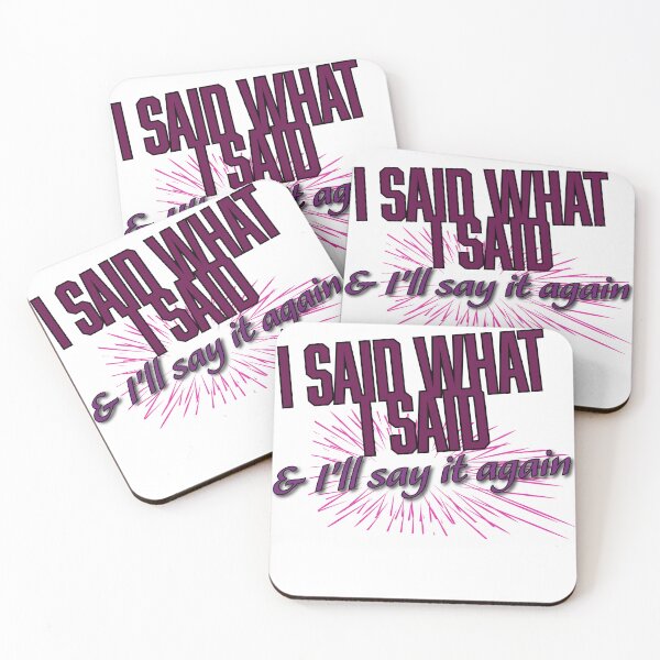 Item preview, I Said What I Said Girly Retro Quote Aesthetic designed and sold by Teale-Studio.